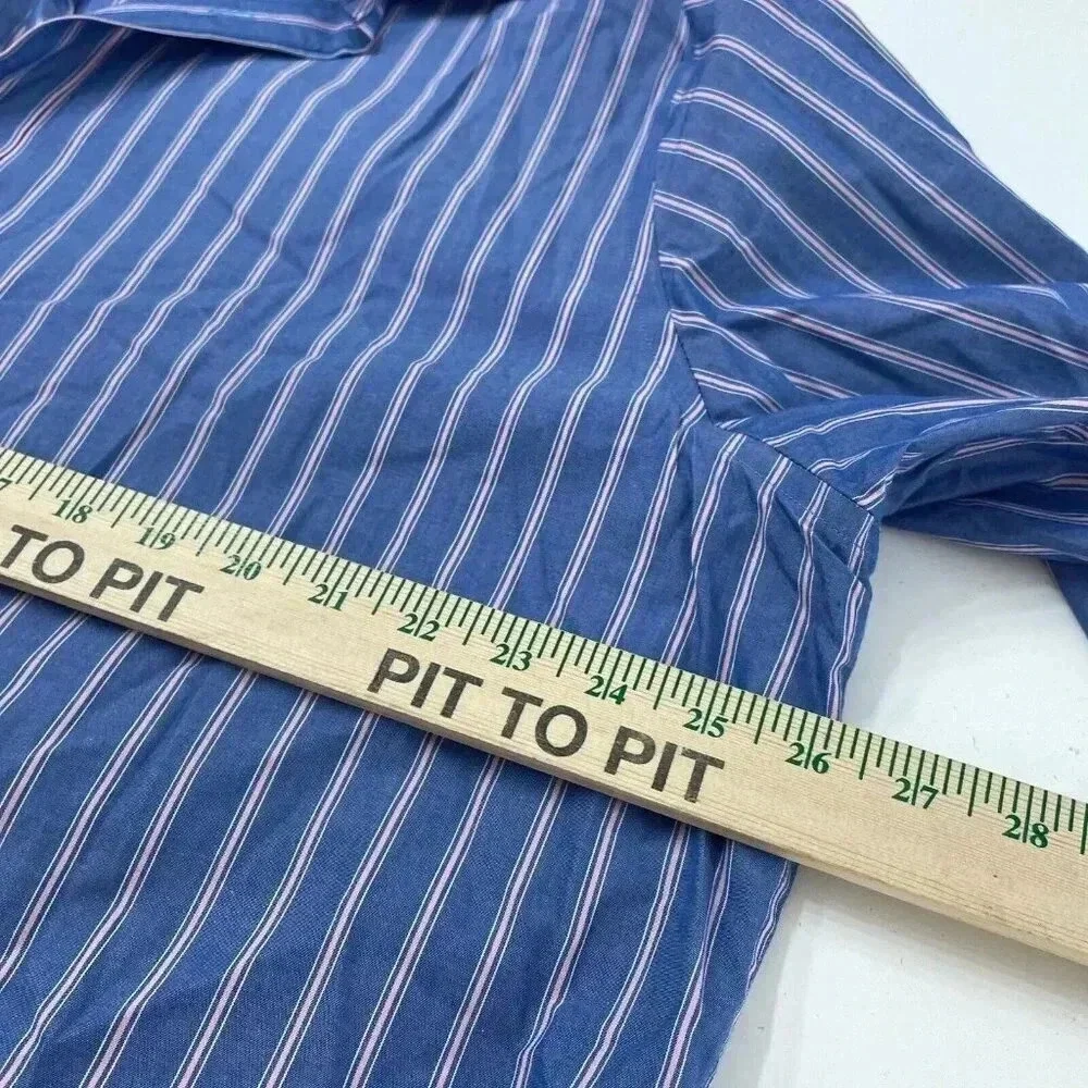 Banana Republic Shirt Long Sleeve Button Down Mens XXL striped 2415